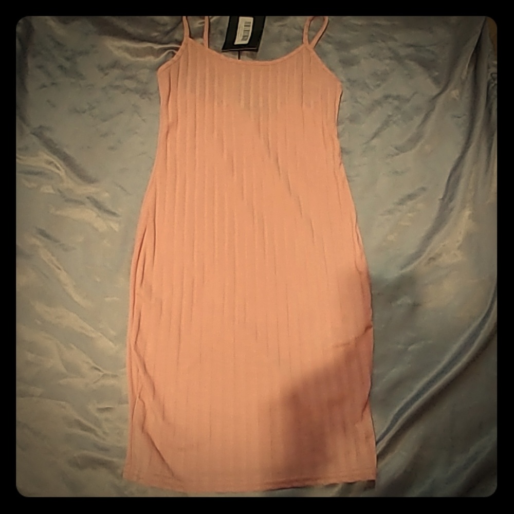 Pink mini dress
